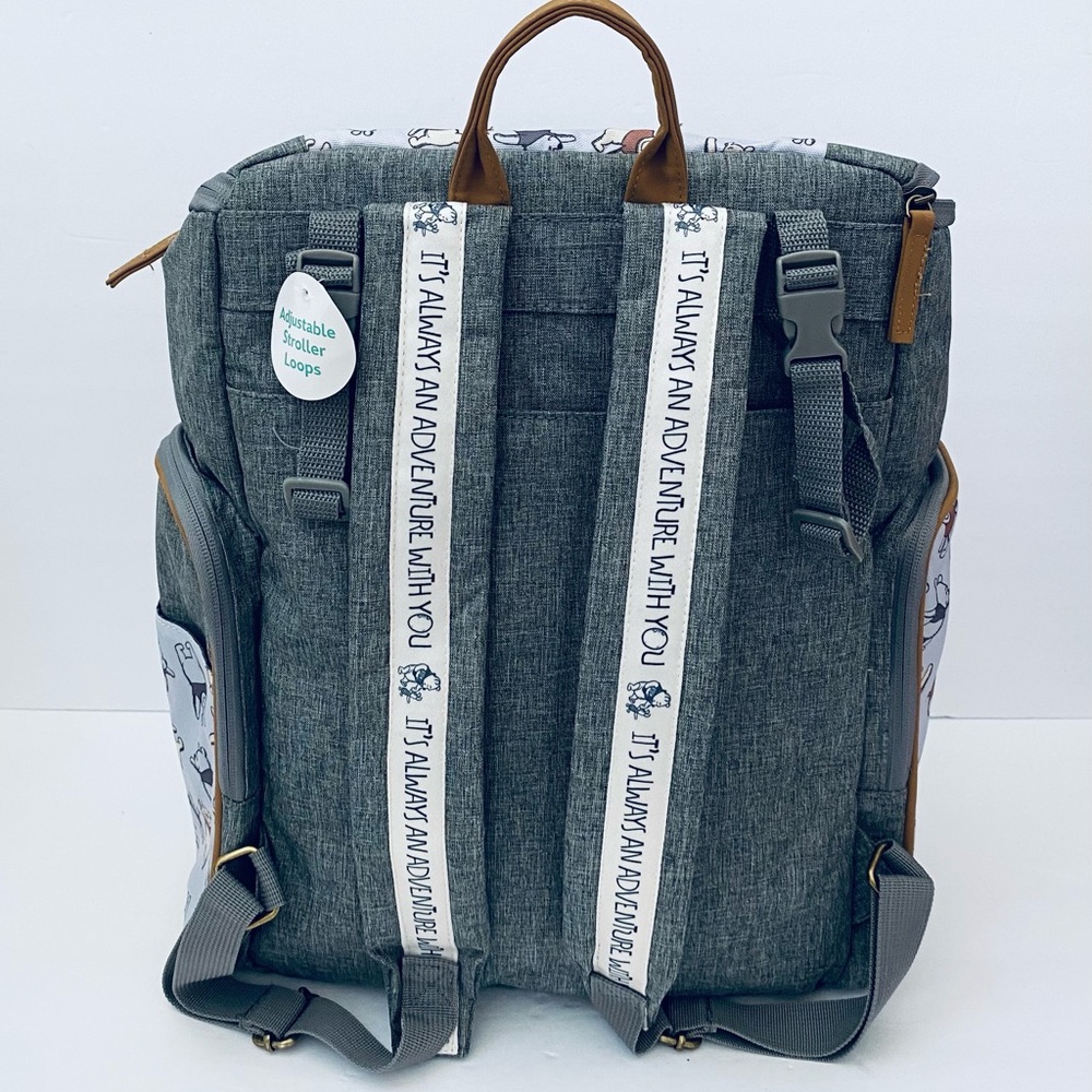 Disney Cudlie Baby Boys Jartop Backpack Diaper Bag in Winnie The Pooh Print 16” - Picture 4 of 7